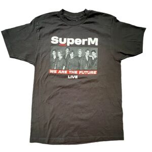 New SUPER M We Are The Future LIVE - Black Graphic T-Shirt - various sizes